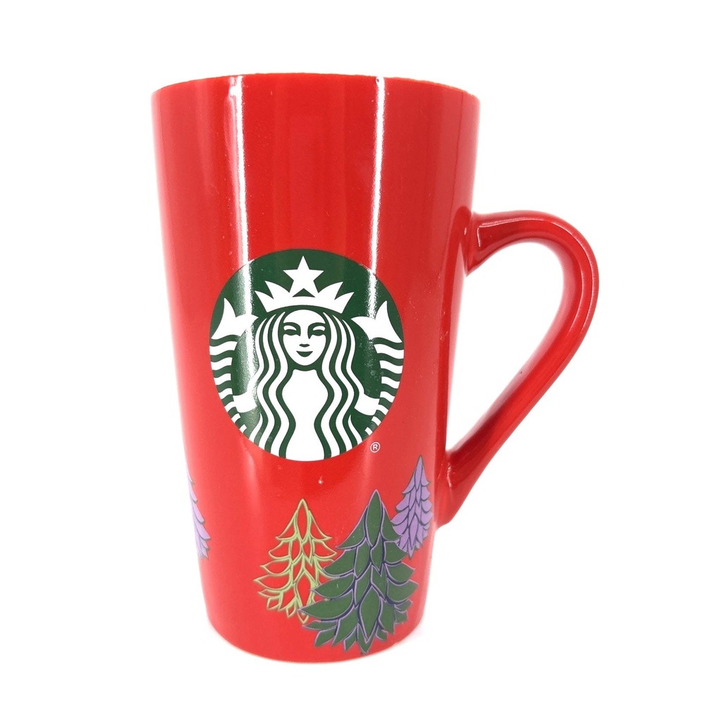 Starbucks 2020 Holiday Christmas 16fl oz Coffee Mug Cup Handle Christmas Trees